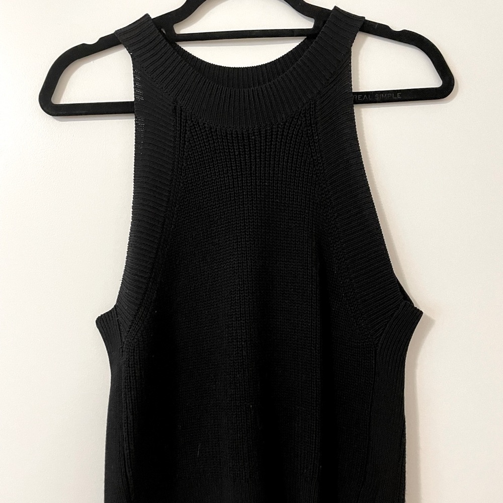 Wilfred Black Knit Sleeveless Top